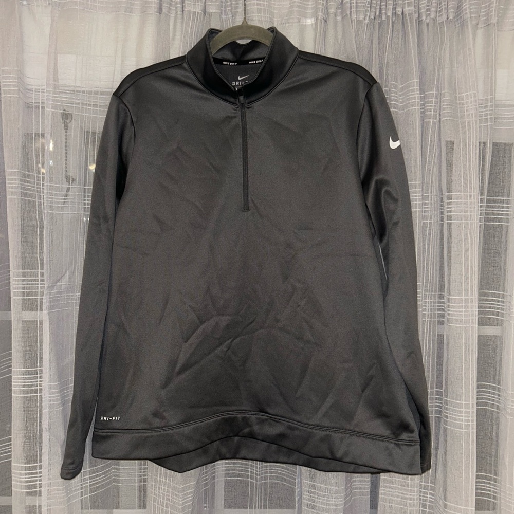 Charcoal Nike Golf Quarter-Zip Fleece Pullover